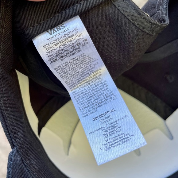 NWT VANS SNAPBACK HAT BLACK CHECKERBOARD NEW LOGO - Picture 7 of 14